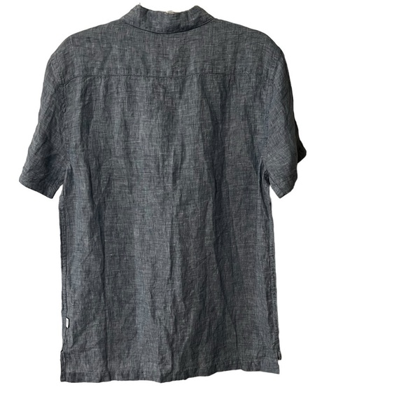 NWT Onia Men's Josh Linen Cotton Chambray Shirt w/ Pocket S New - Picture 3 of 12